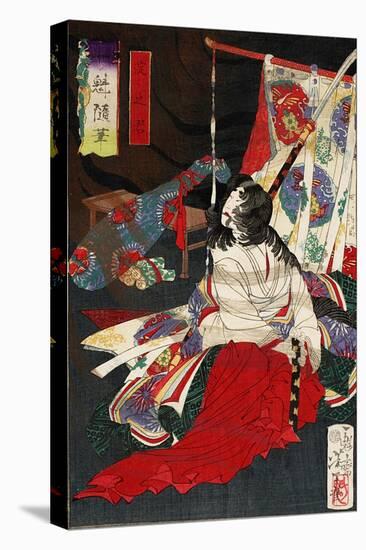 Yodo No Kimi, from the Series Essays by Yoshitoshi-Kunichika toyohara-Stretched Canvas