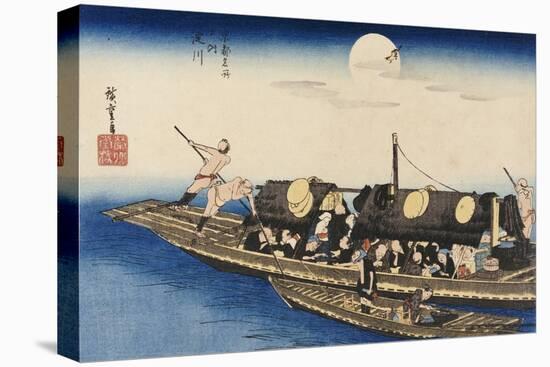 Yodo River-Ando Hiroshige-Stretched Canvas