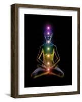 Yoga And the Chakras-Jose Antonio-Framed Photographic Print