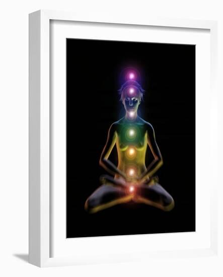 Yoga And the Chakras-Jose Antonio-Framed Photographic Print