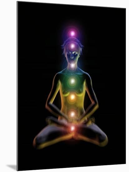 Yoga And the Chakras-Jose Antonio-Mounted Photographic Print