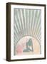 Yoga Boho Sun Rise Green 7-Sarah Manovski-Framed Giclee Print