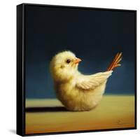 Yoga Chick Boat Pose-Lucia Heffernan-Framed Stretched Canvas