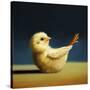 Yoga Chick Boat Pose-Lucia Heffernan-Stretched Canvas