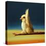 Yoga Chick Monkey Pose-Lucia Heffernan-Stretched Canvas