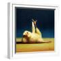 Yoga Chick Side Leg Lift-Lucia Heffernan-Framed Art Print