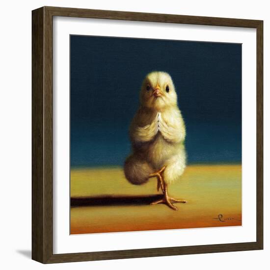 Yoga Chick Tree Pose-Lucia Heffernan-Framed Art Print