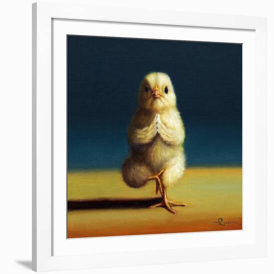 Yoga Chick Tree Pose-Lucia Heffernan-Framed Art Print