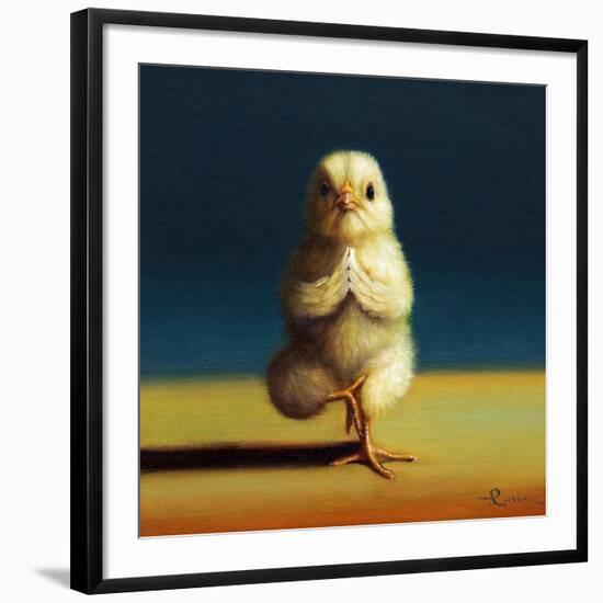 Yoga Chick Tree Pose-Lucia Heffernan-Framed Art Print