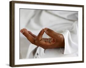 Yoga Class at Patanjali Yog Vidyapith, Haridwar, India, Asia-null-Framed Photographic Print