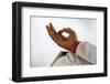 Yoga class at Patanjali Yog Vidyapith (photo)-null-Framed Photographic Print