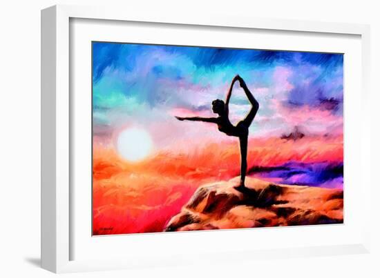 Yoga Dancer-P.D. Moreno-Framed Art Print