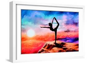 Yoga Dancer-P.D. Moreno-Framed Art Print