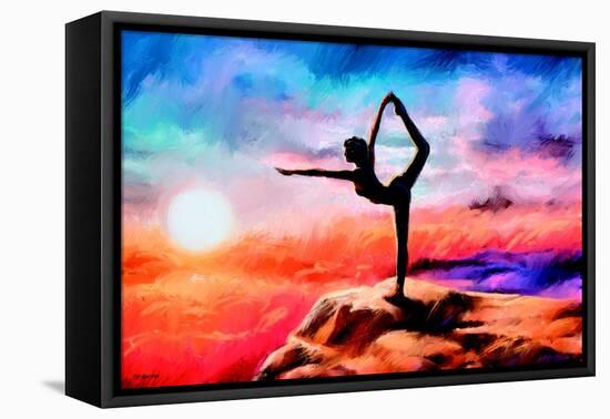 Yoga Dancer-P.D. Moreno-Framed Stretched Canvas