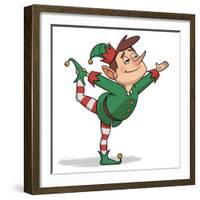 Yoga Elf 1-Marcus Prime-Framed Art Print