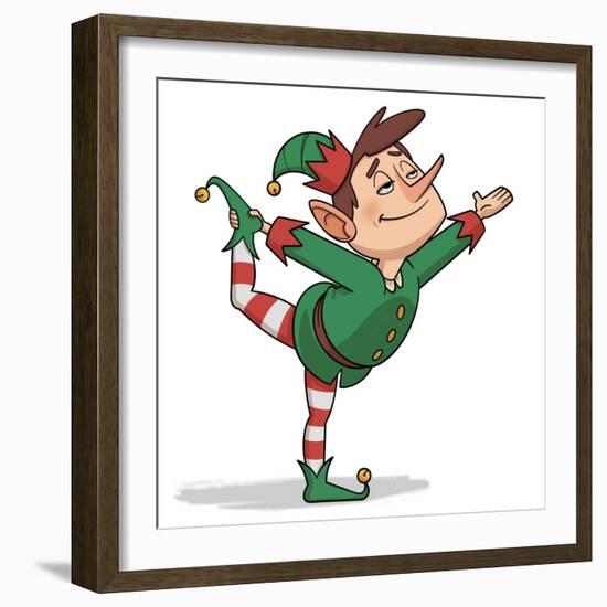 Yoga Elf 1-Marcus Prime-Framed Art Print