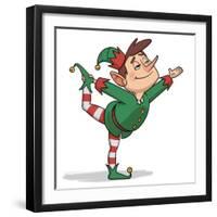 Yoga Elf 1-Marcus Prime-Framed Art Print