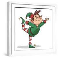 Yoga Elf 1-Marcus Prime-Framed Art Print