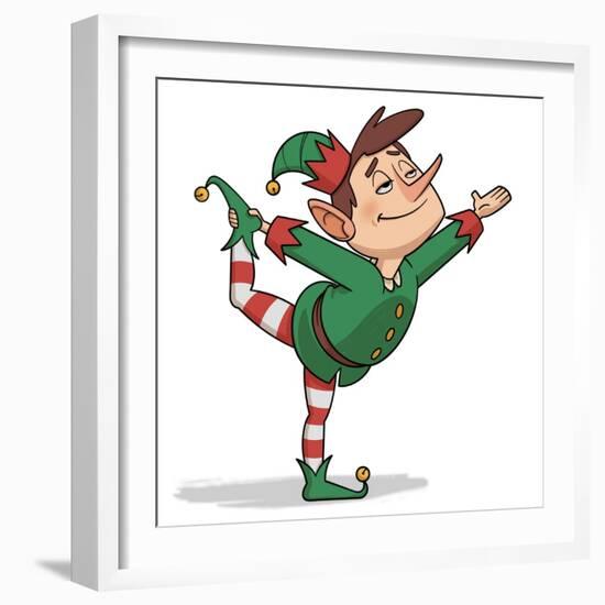 Yoga Elf 1-Marcus Prime-Framed Art Print