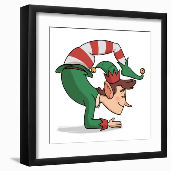 Yoga Elf 3-Marcus Prime-Framed Art Print