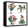 Yoga Elves 5-Marcus Prime-Framed Stretched Canvas