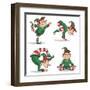 Yoga Elves 5-Marcus Prime-Framed Art Print