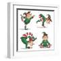 Yoga Elves 5-Marcus Prime-Framed Art Print