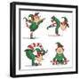 Yoga Elves 5-Marcus Prime-Framed Art Print