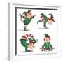 Yoga Elves 5-Marcus Prime-Framed Art Print