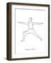 Yoga Flow - Warrior II-Lisa McCandless-Framed Giclee Print
