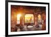 Yoga in Hampi Temple-Marina Pissarova-Framed Photographic Print