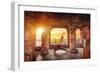 Yoga in Hampi Temple-Marina Pissarova-Framed Photographic Print