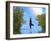 Yoga Meditation, Full Moon Island, Male Atoll, Maldives, Indian Ocean-Papadopoulos Sakis-Framed Photographic Print