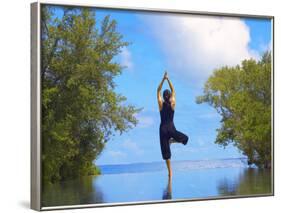 Yoga Meditation, Full Moon Island, Male Atoll, Maldives, Indian Ocean-Papadopoulos Sakis-Framed Photographic Print