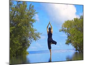 Yoga Meditation, Full Moon Island, Male Atoll, Maldives, Indian Ocean-Papadopoulos Sakis-Mounted Photographic Print