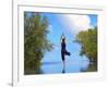 Yoga Meditation, Full Moon Island, Male Atoll, Maldives, Indian Ocean-Papadopoulos Sakis-Framed Photographic Print