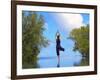 Yoga Meditation, Full Moon Island, Male Atoll, Maldives, Indian Ocean-Papadopoulos Sakis-Framed Photographic Print