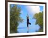 Yoga Meditation, Full Moon Island, Male Atoll, Maldives, Indian Ocean-Papadopoulos Sakis-Framed Photographic Print