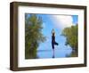 Yoga Meditation, Full Moon Island, Male Atoll, Maldives, Indian Ocean-Papadopoulos Sakis-Framed Photographic Print