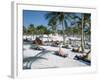 Yoga on the Beach, Cancun, Quintana Roo, Yucatan, Mexico, North America-Adina Tovy-Framed Photographic Print