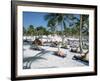 Yoga on the Beach, Cancun, Quintana Roo, Yucatan, Mexico, North America-Adina Tovy-Framed Photographic Print
