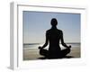 Yoga on the Beach, Northern Ireland-John Warburton-lee-Framed Photographic Print