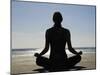 Yoga on the Beach, Northern Ireland-John Warburton-lee-Mounted Photographic Print