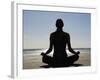 Yoga on the Beach, Northern Ireland-John Warburton-lee-Framed Photographic Print