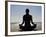 Yoga on the Beach, Northern Ireland-John Warburton-lee-Framed Photographic Print