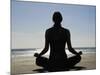 Yoga on the Beach, Northern Ireland-John Warburton-lee-Mounted Photographic Print