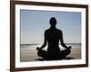 Yoga on the Beach, Northern Ireland-John Warburton-lee-Framed Photographic Print