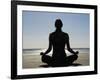 Yoga on the Beach, Northern Ireland-John Warburton-lee-Framed Photographic Print