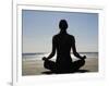 Yoga on the Beach, Northern Ireland-John Warburton-lee-Framed Photographic Print