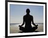 Yoga on the Beach, Northern Ireland-John Warburton-lee-Framed Photographic Print